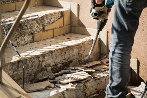 Concrete Stair Demolition in Bend